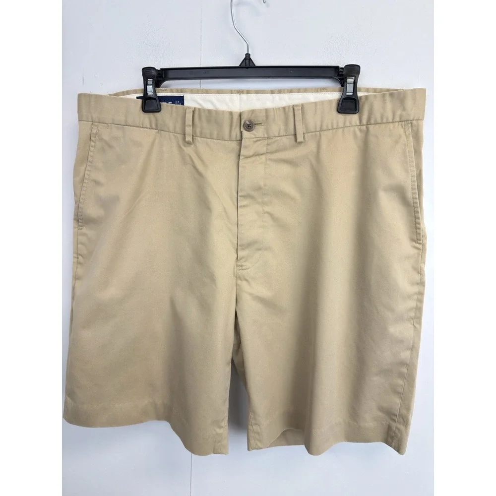 Polo‎ Golf Ralph Lauren Shorts Mens 38 Chino Khaki Flat Front Cotton Blend 9